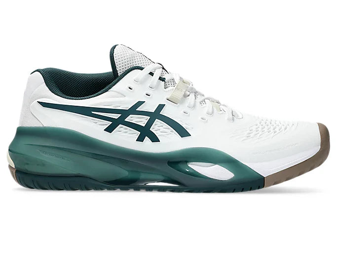 asics GEL-RESOLUTION X white saxon green
