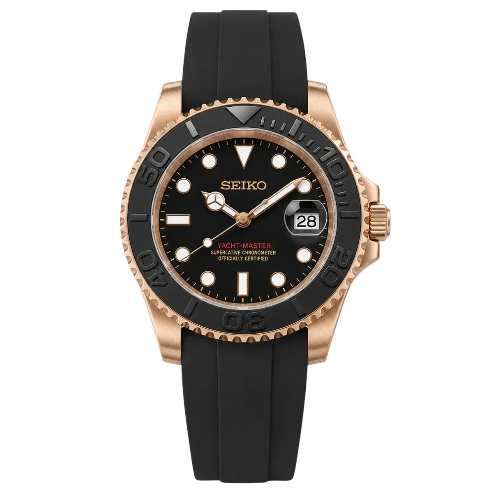 Seikomods Yatch Master Rose Gold Mod 40mm