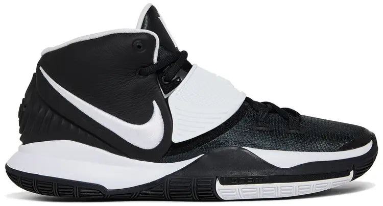 kyrie 6 tb 'black white'