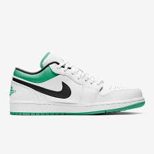 Air Jordan 1 Low 'White Lucky Green'10.5M