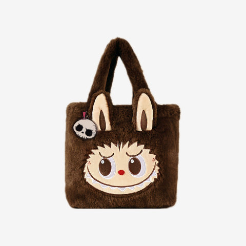 PopMart Classic Bag Series- LABUBU Plush Tote Bag (Brown)