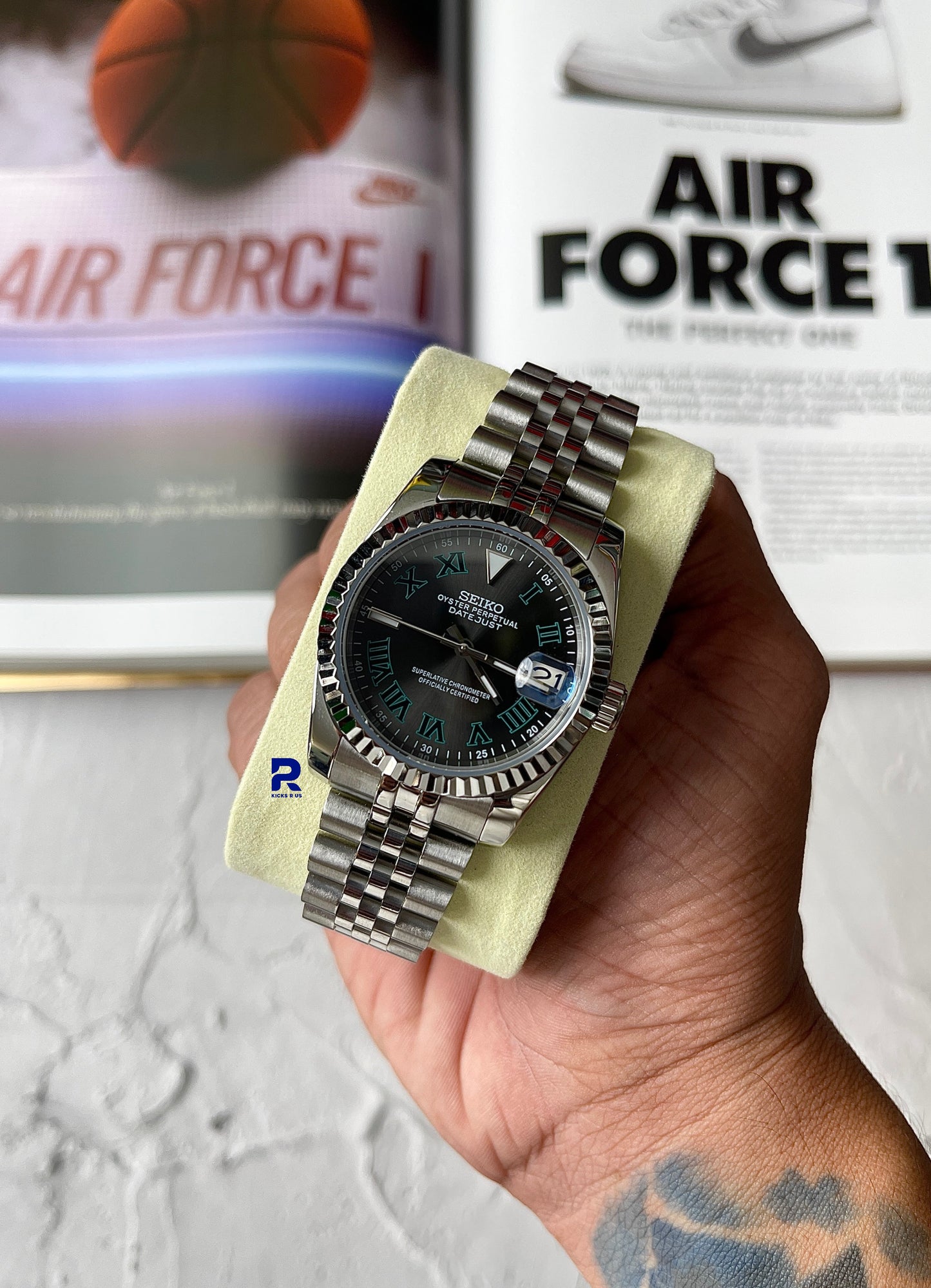 SEIKOMODS DATEJUST WIMBLEDON SLATE GREY DIAL