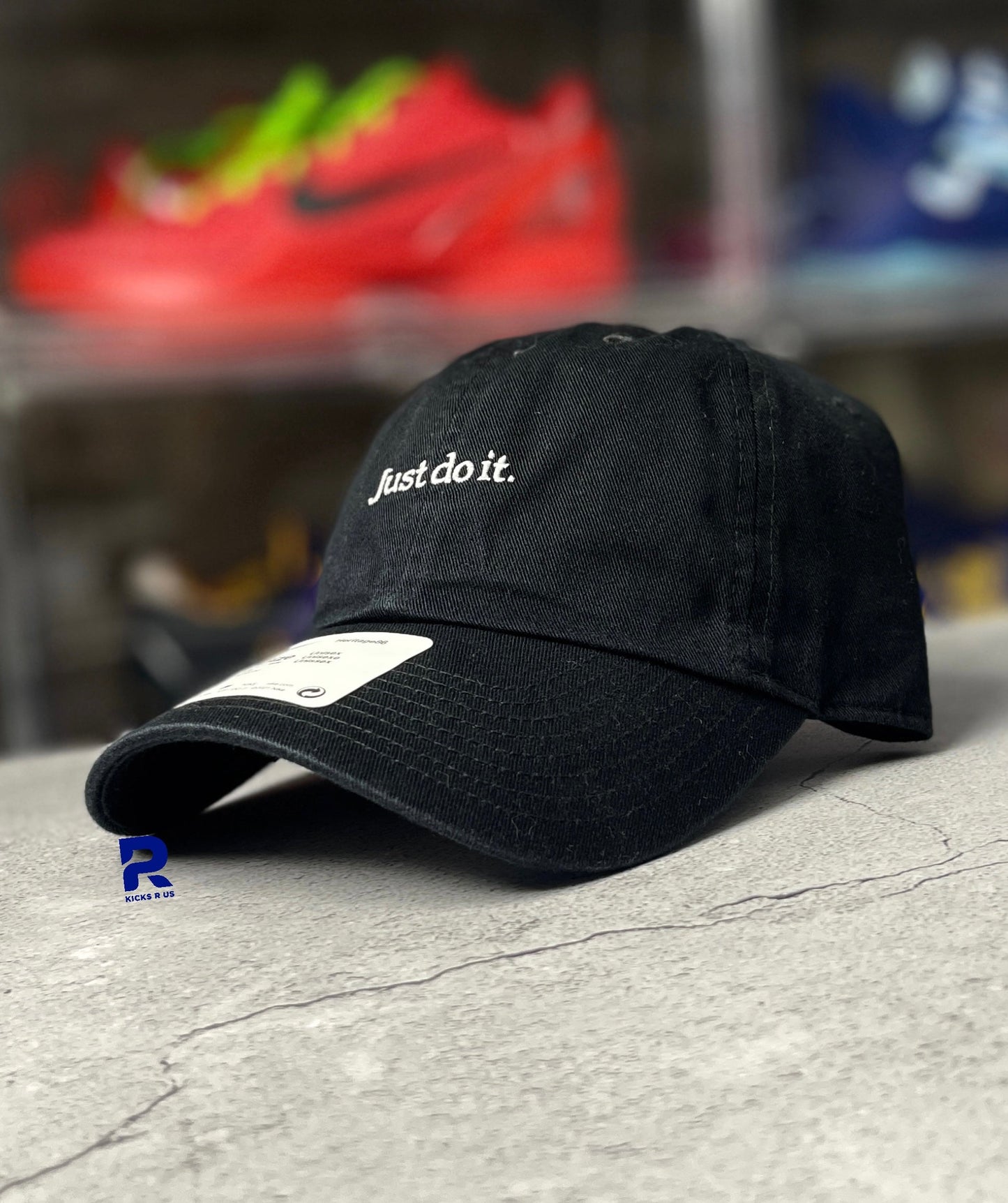 Nike Just do It ' Washed Cap Black/White'