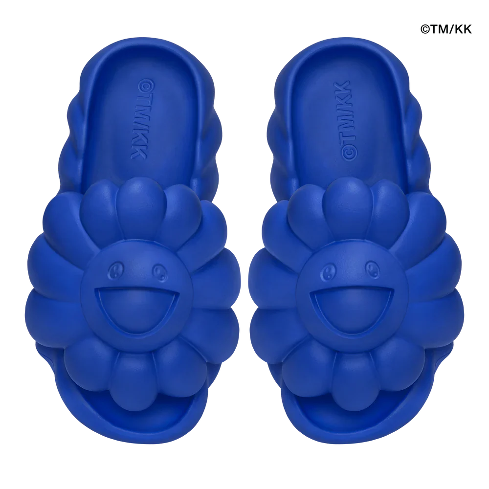 Takashi Murakami Ohana Full-Bloom Slide Lapis Blue