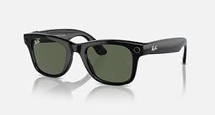 rayban wayfarer rw4008 large shiny black frame green lens
