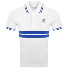 lacoste polo shirt white