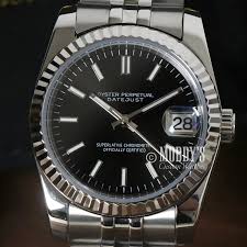 SEIKOMODS DATEJUST BLACK STICK DIAL
