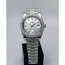 seikomods datejust silver dial 11 diamonds