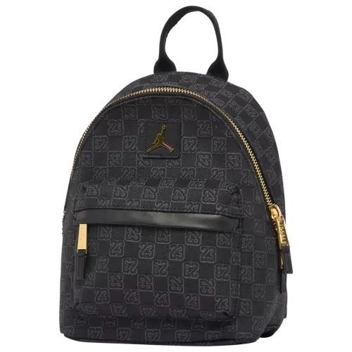 Jordan Monogram Backpack Black Gold
