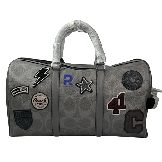 Coach Venturer 45 Duffle Bag in Signature Canvas with Patches (Model CCG42-QBGRM)