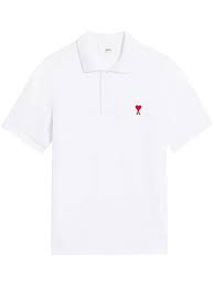 AMI Paris logo-embroidered Cotton Polo Shirt