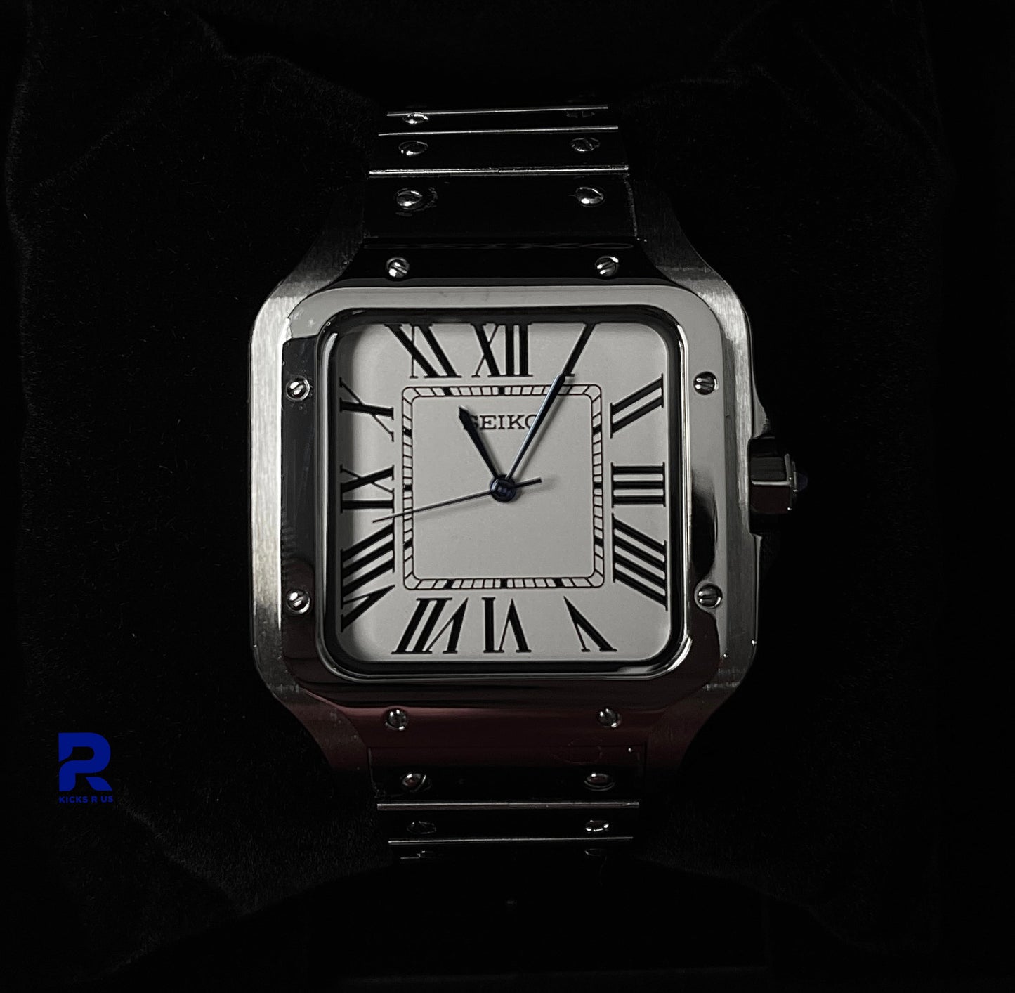 Seiko Mods Cartier Santos 'White Dial'