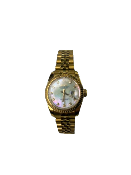 Seikomods Datejust Gold Mother of Pearl 11 Diamonds 31mm