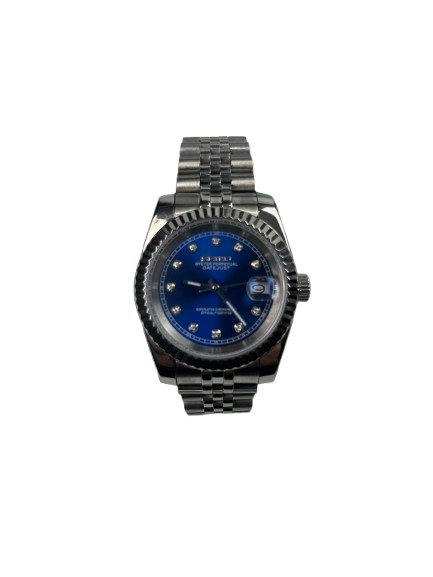 Seikomods Datejust Stainless Blue Dial 11 diamonds 36mm
