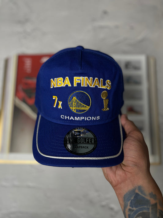 NE CAP THE GOLFER SNAPBACK "NBA FINALS 7X CHAMPIONS DARK BLUE