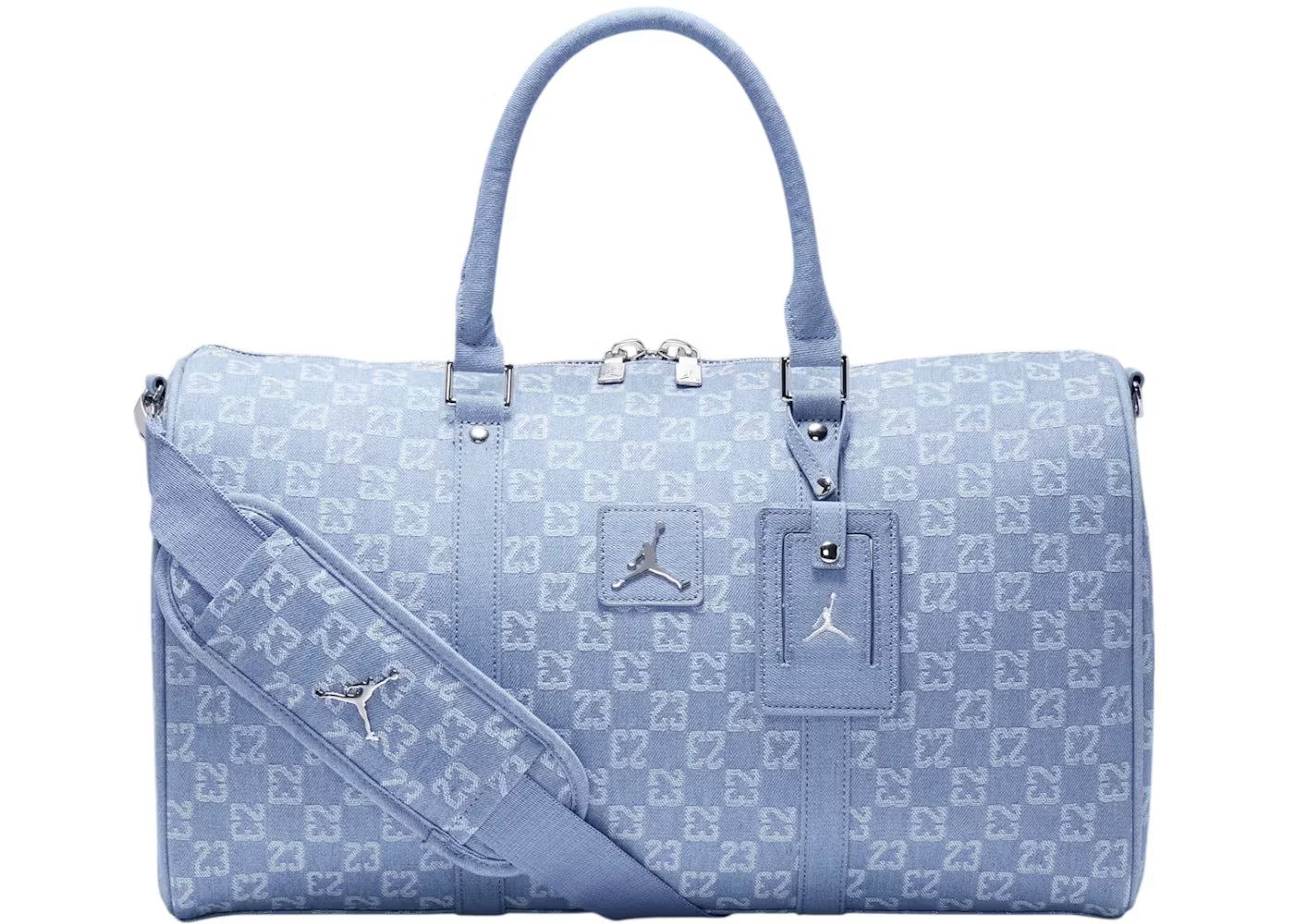 Air Jordan Monogram Denim Blue Duffle Bag