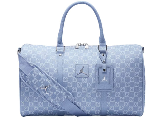 Air Jordan Monogram Denim Blue Duffle Bag