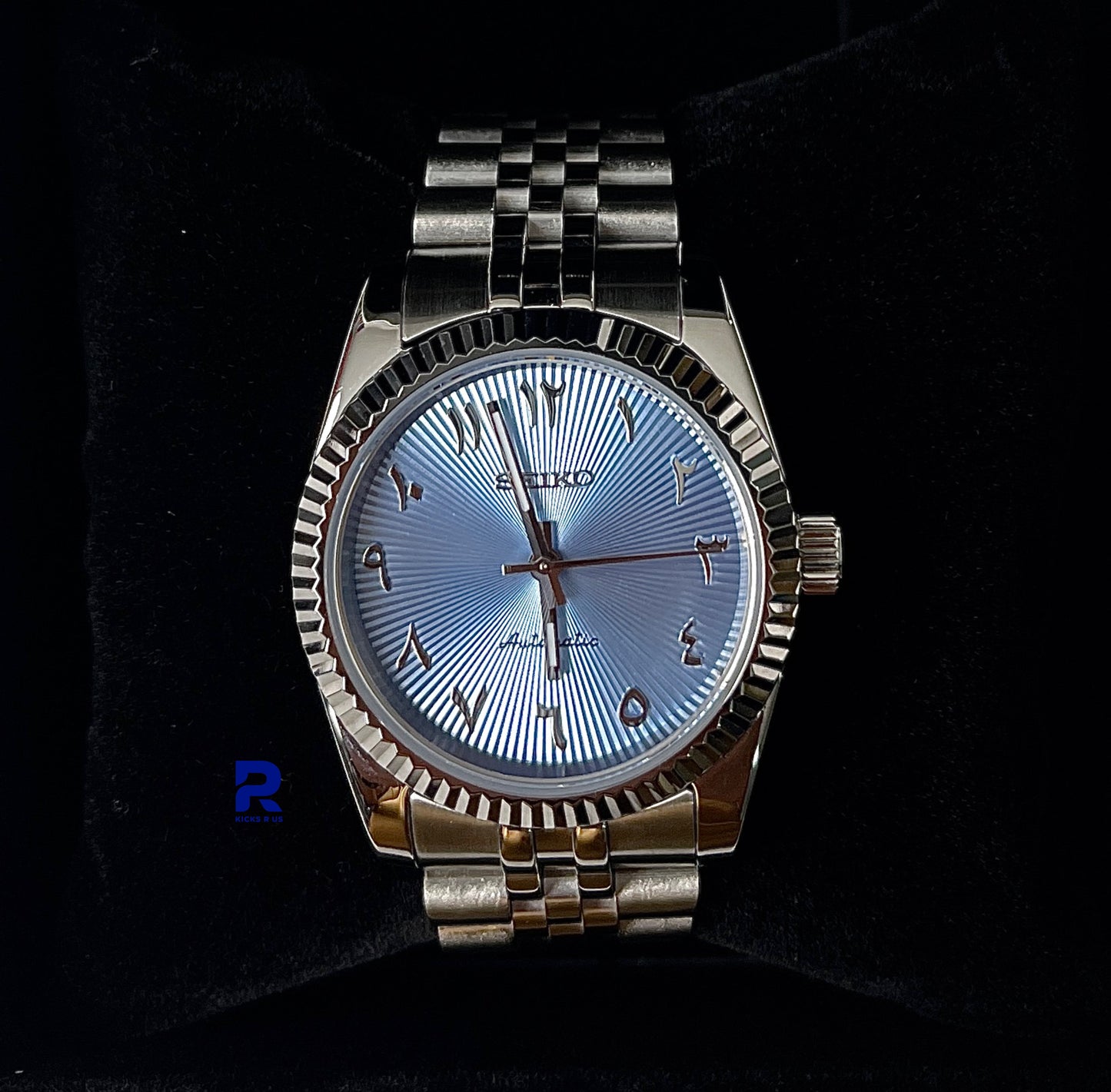 SeikoMods No Date 'Arabic Fluted Dial'