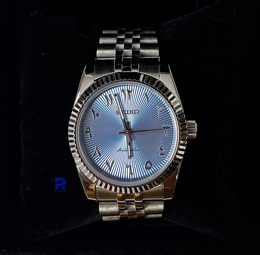 SeikoMods No Date 'Arabic Fluted Dial'