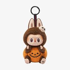 Popmart Labubu 'Happy Halloween Party' Series-Setting Pumpkin Vinyl Plush Pendant