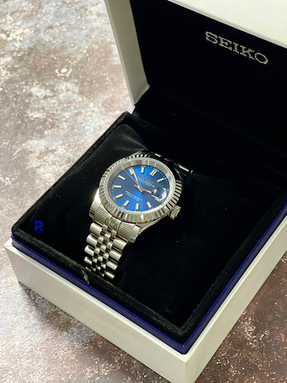 Seiko Mods Datejust 'Blue index Dial'