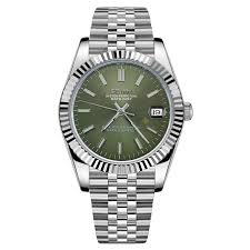 Seikomods datejust green index dial