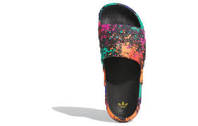Adilette 22 Slides 'Black Paint Splatter'
