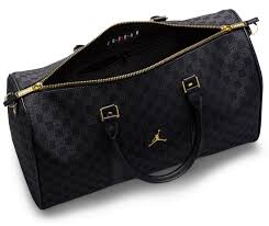Jordan Monogram Duffle Bag gold And  Black