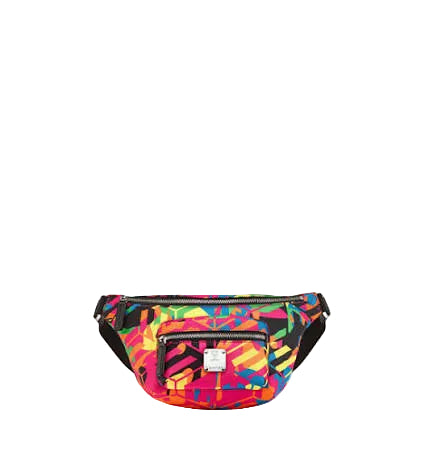 MCM Mini Fursten Belt Bag in Cubic Camouflage Nylon