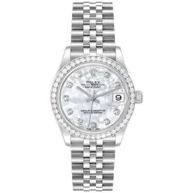 seikomods datejust stainless mother of pearl